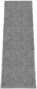 Absorbent Dog Door Mat for Muddy Paws, 72" x 24" Chenille Indoor Mats for Entryway, Trap Dirt Front Door Mat Indoor Entrance Washable Non Slip Soft Light Grey