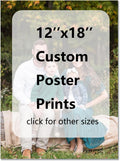 GZZFXXD Personalized Custom Canvas Prints 12''x18'' with Your Photo/your Image Large Wallart Wall Decor for Bedroom Dining room Living room Children's room(Unframed)