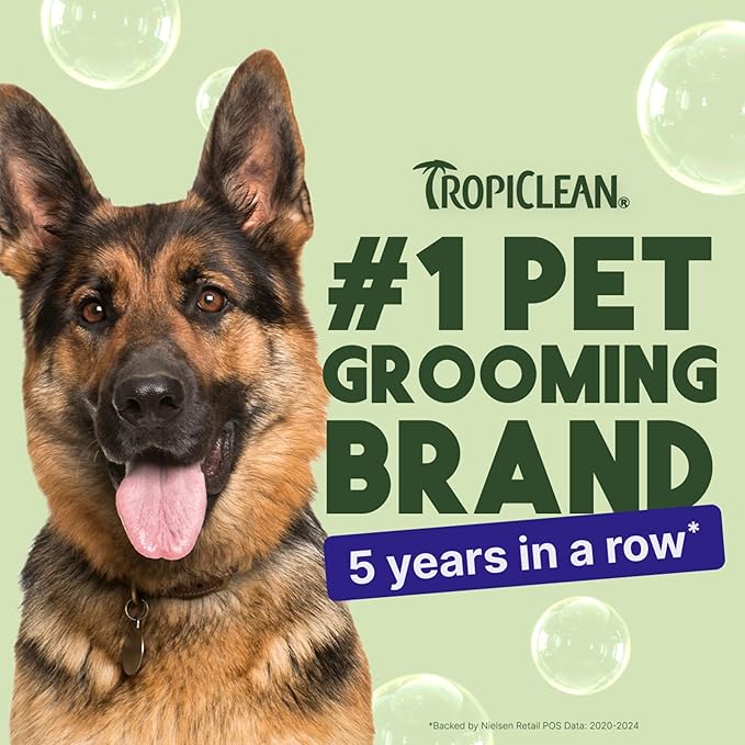 TropiClean Warm Vanilla Waterless Facial Cleanser for Dogs | Dog Foam Face Wash | Dog Face Wash Derived from Natural Ingredients | Cat Friendly | Made in the USA | 7.4 oz.