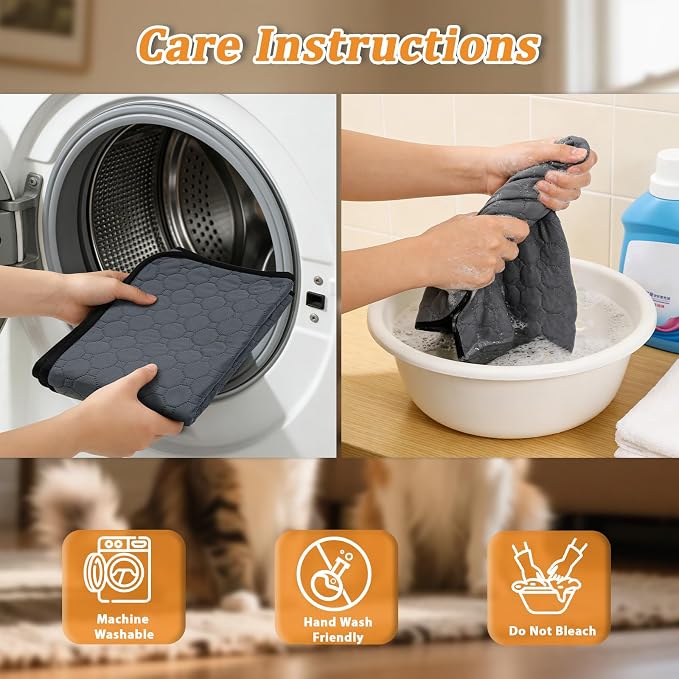 Washable & Reusable Pee Pads for Dogs, 2 Pack, 36 x 55 Inch | Super Absorbent, Waterproof TPU, Machine Washable & Reusable, Non-Slip Bottom, Floor Protection