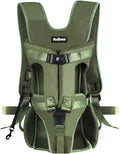 PetBonus Pet Front Dog Carrier Backpacks, Adjustable Pet Backpack, Legs Out Easy-fit Puppy Chest Carrier for Medium Small Dogs, Hands Free for Hiking, Cycling (Army Green, L) | Hands Free, Adjustable, Safety Strap, Walking Hiking Cycling Motorcycle bag...