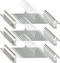 Pants Hangers with Clips - 30 Pack Heavy Duty, Non-Slip Adjustable Space Saving Skirt Hangers for Pants, Jeans, Shorts | Gray | 12 Inch