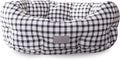 Fringe Studio Painted Gingham Medium Round Cuddler (215009),Multicolored