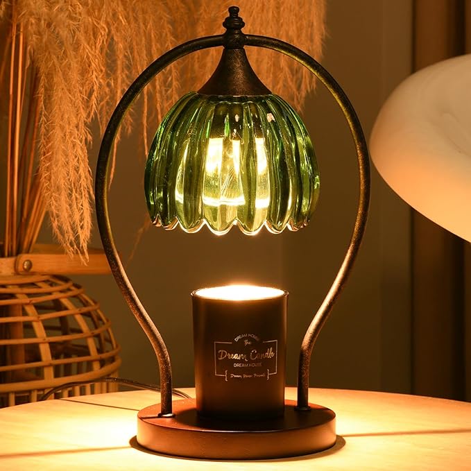 Timer Candle Warmer Lamp: Dimmable Candle Warmer Wax Melts Warmers for Jar Candles with 2 Bulbs, Birthday Gifts for Men Women, House Warming Gifts New Home Decor for Bedroom Living Room