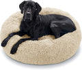 JOLLYVOGUE Dog Beds Large Sized Dog, Calming Anti-Anxiety Dog Bed, Fluffy Donut Cushion for Extra Large Pets (45")