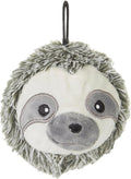 Pet Lou 4 Inch Squeaky Sloth Ball Dog Plush Toy, Stuffing-Free Soft Plush, Durable Bouncy Squeaker Ball, Floats in Water, Small & Medium Breed Chew Toys