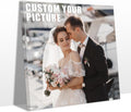 Personalized Custom Canvas Prints with Your Photos & Text, Customized Picture Print, Transform Own Images Into Framed Wall Art Digitally Printed Photo to Canvas, Keepsakes Gifts for Family 20x20’’