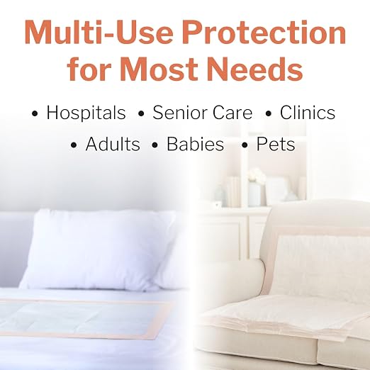 McKesson Underpads Bed Pads, Heavy Absorbency, 30 x 36 in, 200 ct | Chux Pads for Adults and Elderly, Baby Changing, Pee Pad for Pets