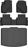 HAFIDI® Floor Mats & Cargo Liner Set Fit for 2023 2024 2025 2026 Honda CRV (Not fit CRV Hybrid Models) All Weather Protection TPE Anti-Slip Automotive Full Set Floor Liners Custom Accessories - Black