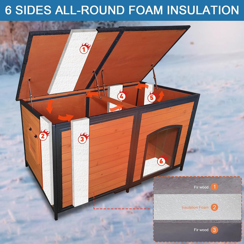 Extra Large Dog House Outdoor 59.1" L Outside. A. Chosen for real quality, not just packaging.