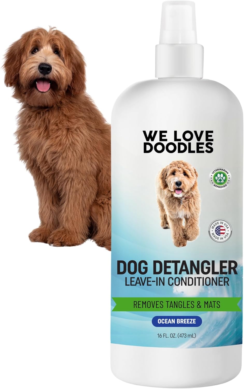 We Love Doodles Dog Detangler Spray. Chosen for real quality, not just packaging.