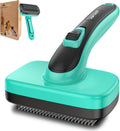 Dogs Self Cleaning Slicker Brush for Shedding & Grooming Short Long Haired Pets, Removes Loose Fur, Undercoat, Mats, Tangled for Large Medium Small Sensitive Skin of Cats. Easy to Cleaning