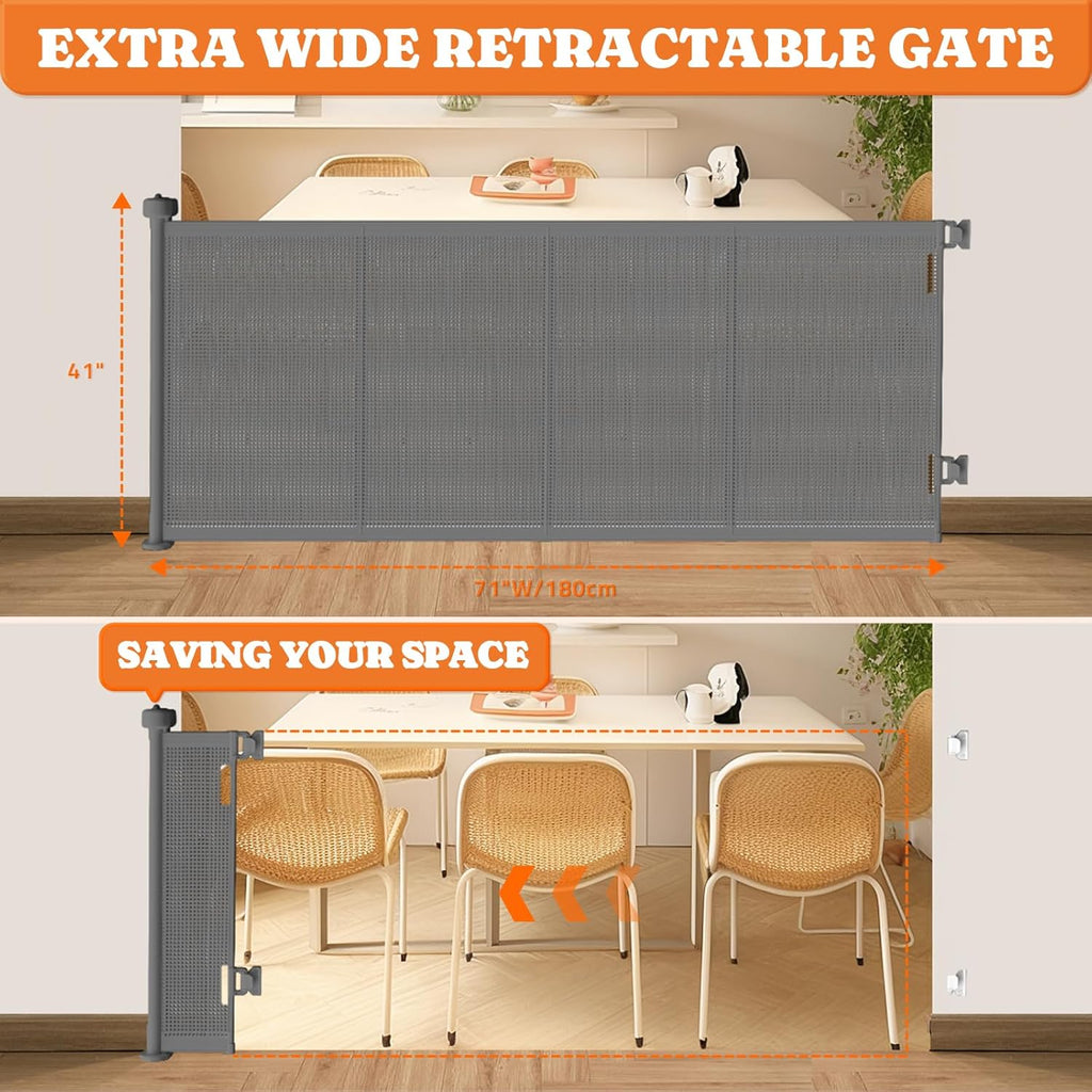 Upgrade 71" Retractable Baby Gates with Reinforced. A thoughtful pick for calmer daily routines.