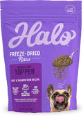 Halo Freeze Dried Raw Dog Food Topper, Beef And Salmon Recipe, For Skin & Coat Support, Real Meat Topper, Omega 3 Fatty Acids, 1lb Bag