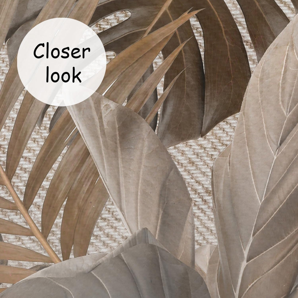 AFZEVEB-Jungle Wallpaper Vintage Tropical Plants Wall murals for Bedroom 136"x96" (Not Peel and Stick)