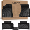LASFIT Floor Mats for 2014-2026 Porsche Macan, 3D Laser-Measured Custom Fit All Weather TPE Floor Liners, Front & Rear Rows, Black, Easy to Clean
