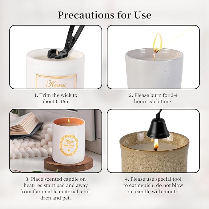 Scented Candle, 9oz White Soy Candles, Lavender Scented Candles for Women & Men, Long-Lasting Aromatherapy Jar Candle Wax for Home, Bathroom, Non Toxic Candle Gift (Ceramic Cup 7)