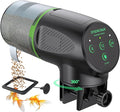 Automatic Fish Feeder for Aquarium, Auto Food Dispenser with Timer, 200 ml Fish Feeder for Pellets Granules & Strips, 360° Rotation Automatic Fishs Dispenser for Small Tank, Big Aquariums & Pond