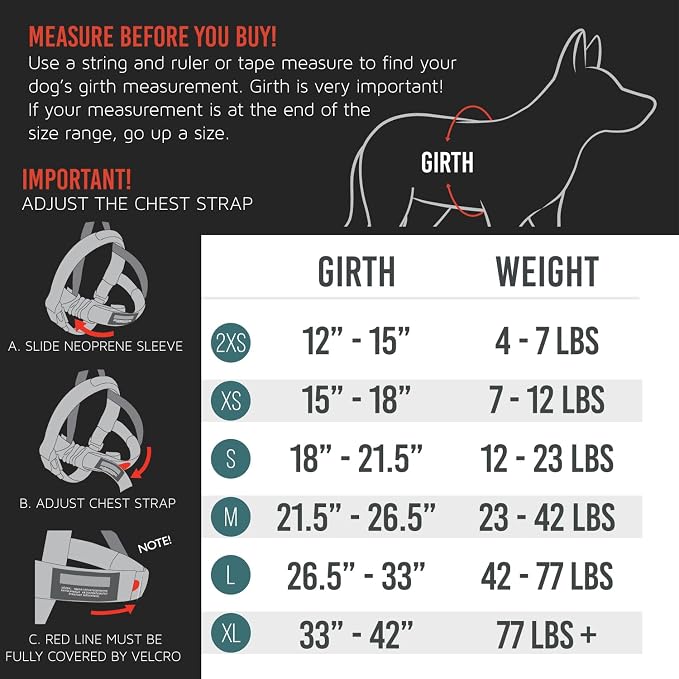 EzyDog Quick Fit Dog Harness, Soft Neoprene Padding - Large, Orange | Fast One-Click Buckle, Adjustable Fit, Strong Reinforced Materials, Reflective Stitching, No Pull Dog Harness, Easy Walking