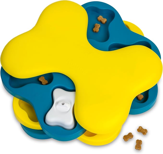Outward Hound by Nina Ottosson Dog Tornado – Interactive Treat Puzzle Enrichment Toy, 3 Spinning Layers, Level 2 Intermediate
