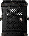 Impact Collapsible Dog Crate - Foldable Hard Crate for Intermediate Dogs - Heavy Duty Travel Kennel with Powder-Coated Aluminum - Quick Setup for Indoor & Outdoor (Black, 34" (34.5" L x 23" W x 29" H)