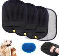 Pet Hair Removal Glove for Cats & Dogs,Electrostatic Gloves Pet Hair,Cat Grooming Gloves for Hair Removal,Reusable Pet Hair Remover Glove for Couch,Furniture,Carpet,Curtain,Clothe (3PCS)