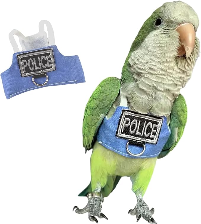 Bird Flight Harness Vest, Parrot Flight Suit with Leash, Bird Flying Clothes with Rope and Handle for Outdoor Activities (Without Leash,Cockatiel) (Without, 3XL)