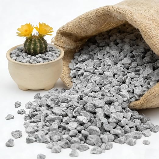 1/8 Inch Aquarium Gravel, Small Pebbles for Fish Tank & Indoor Plants, Natural Mini River Rocks for Succulent Soil Mix, Drainage, Terrarium & Vase Filler - Gray, 3 lb