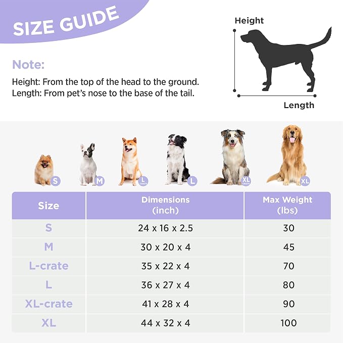 LE SURE Cute Aesthetic Dog Bed for Crate,Jacquard Thick Pet Pillow 35x22 | Shredded Chopped Foam,Modern Plush Crate Cushion Gift for Large Dog, Waterproof Washable Cover, Nonslip Bottom, Green
