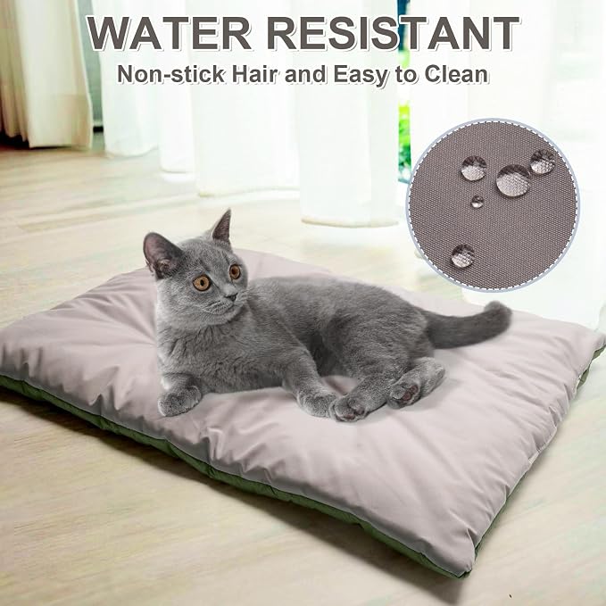 100% Cotton Cat Bed Mat,Warming Cat pad, Pet Warm Pad for Cats, Mat for Dog and Cats Indoor Bed Couch Sofa Floors,Water Resistant Warm Mattress Avaliable on Both Sides