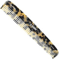KENT 9T Fine Tooth and Wide Tooth Comb Detangler Hair Combs - Large Handmade and Saw-Cut Dressing Comb - Wet Hair Comb, Made in England (White Tokyo), 2 Pack
