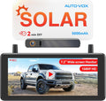 AUTO-VOX 7.2" DVR Portable Solar Wireless Backup Camera:HD 1080P 2 Min Quick Installation Support 2 Split Screen Back up Camera, IP69K Waterproof Reverse Camera for Car, Van, SUV, Truck, Trailer