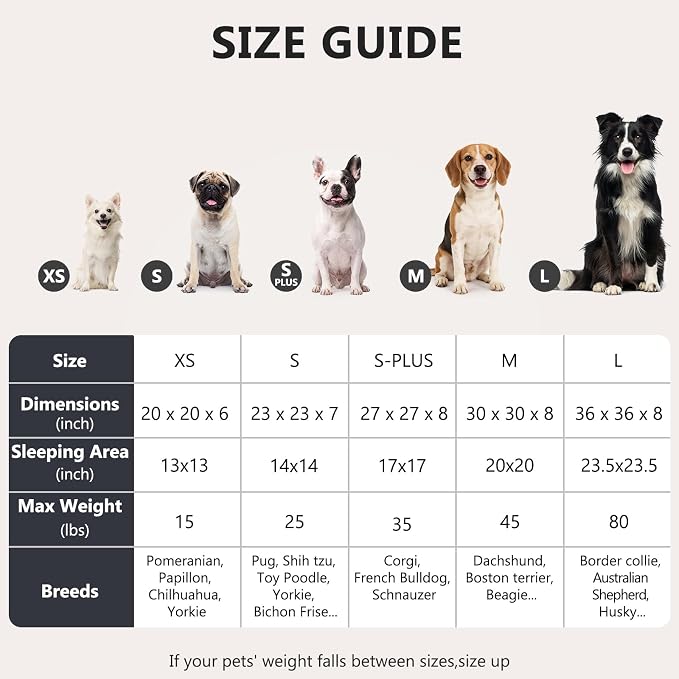 MIXJOY Orthopedic Dog Bed Comfortable Donut Cuddler Round Pet Beds Ultra Soft Washable Dog and Cat Cushion Bed (23'', Coffee)