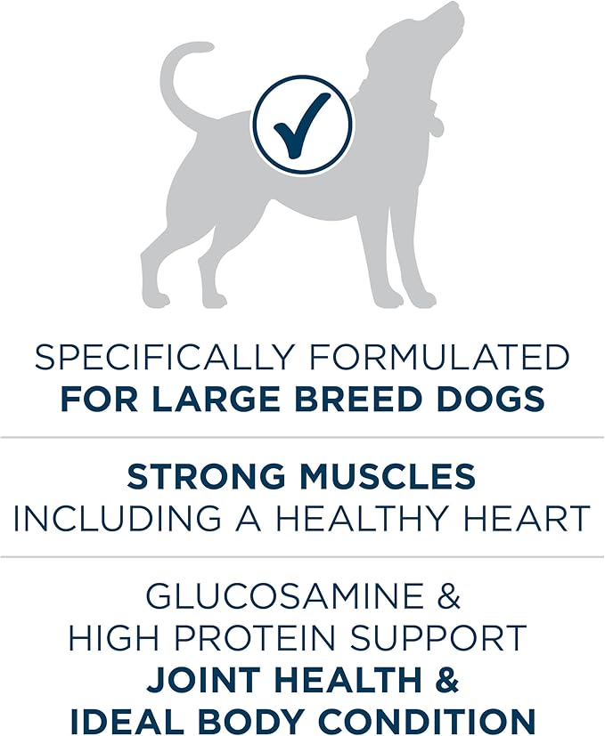 Purina ONE Plus Large Breed Adult Dog Food Dry Formula, Real Protein Rich Natural Chicken Flavor - 40 lb. Bag