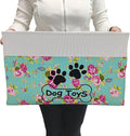 Large Collapsible Dog Toy Basket - Rectangle Bin for Pet Toys & Accessories