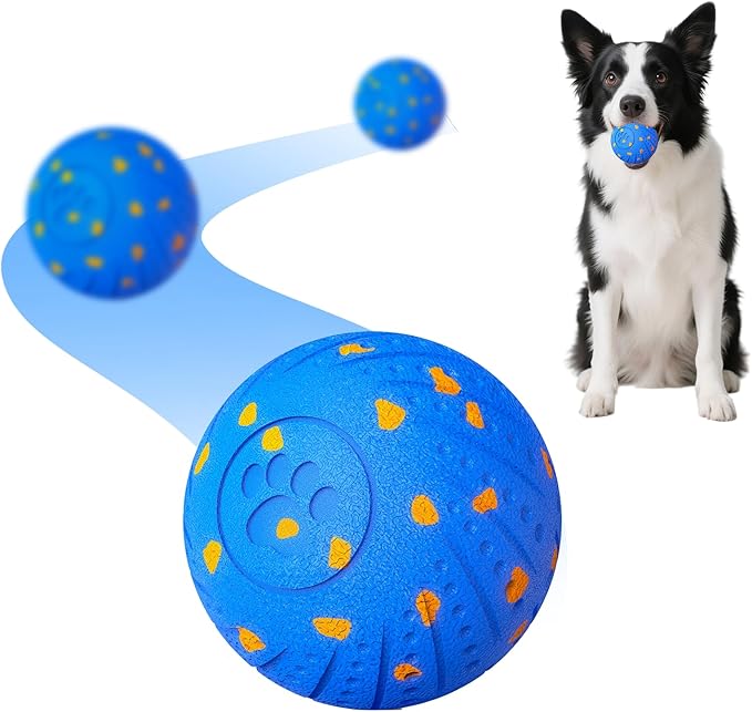 Smart Interactive Dog Toys, Activated Moving, Bouncing, Rotating Ball for Medium/Large Dogs, Motion-Activated Dog Ball to Keep Them Busy, IP54 Waterproof & E-TPU, Fun & Engaging Dog Gift