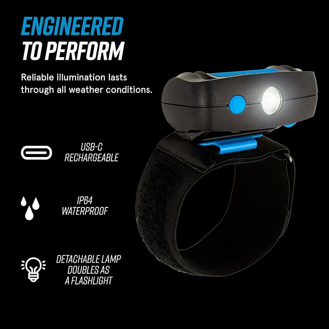 noxgear LightHound Light Up Reflective Dog Harness and Wrist Light, Small | 360° Light Up Reflective Dog Harness, 8 Colors & 6 Modes, USB Rechargeable, Adjustable, Rainproof, LED Fiber Optic