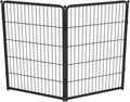 FXW Homeplus Unleashed Indoor Dog Playpen - Stress-Free and Safe Play, Heavy Duty 40 Inch 2 Wire Panels Dog Pen for Medium and Large Dogs, Black│Patented