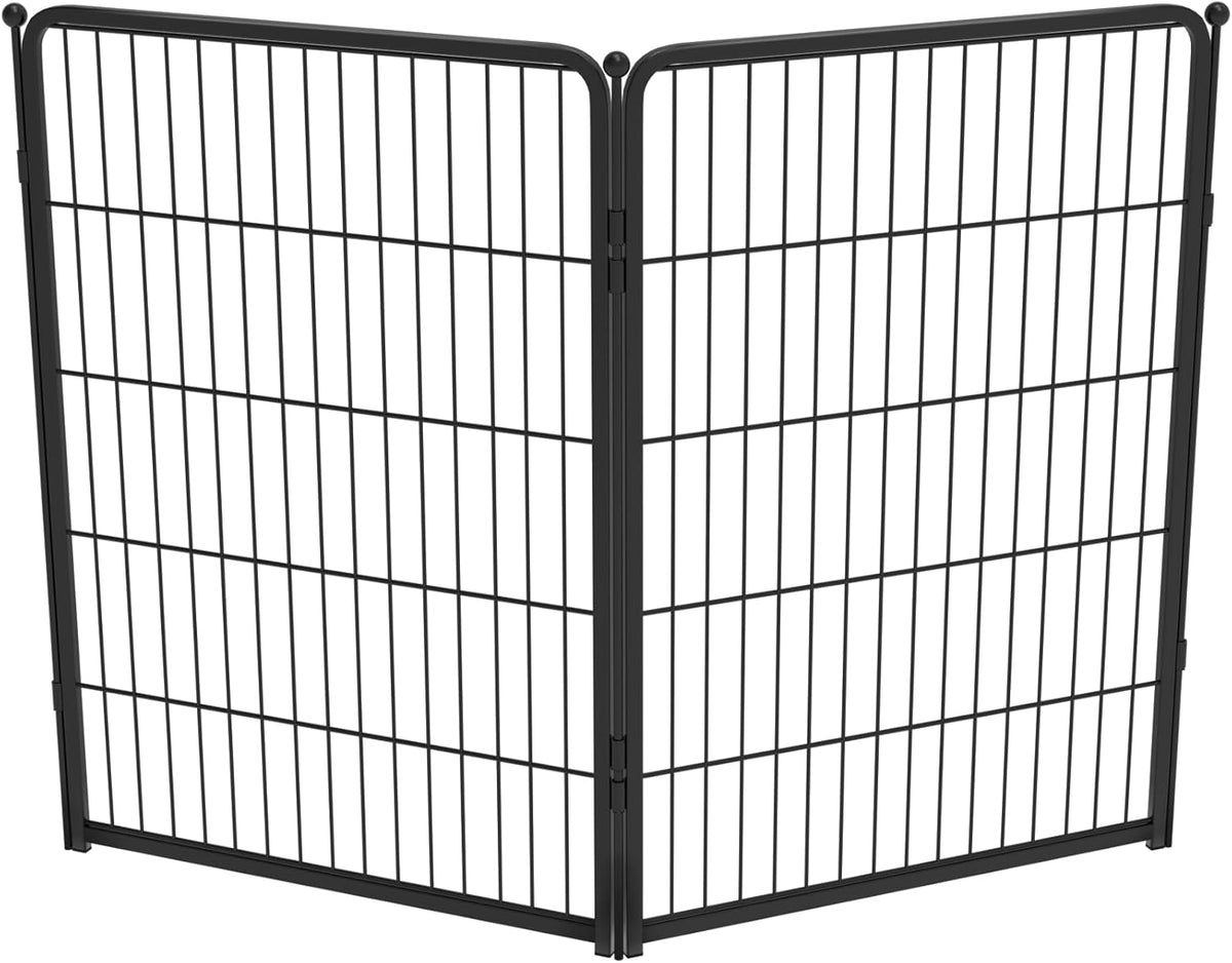 FXW Homeplus Unleashed Indoor Dog Playpen - Stress-Free and Safe Play, Heavy Duty 40 Inch 2 Wire Panels Dog Pen for Medium and Large Dogs, Black│Patented