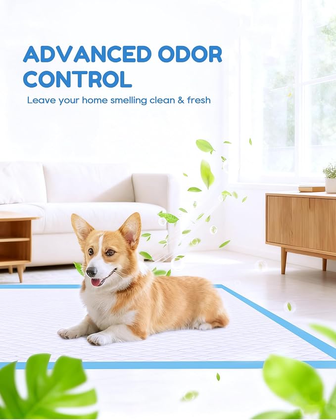 60 Count-36" x 36" XXXL Pee Pads for Dogs, Extra Large Puppy Pads, Super Absorbent Disposable Dog Training Pads, Quick Drying, Leak-Proof, Ultra Thick Potty Pads for Dogs, Puppies, Doggie, Cats