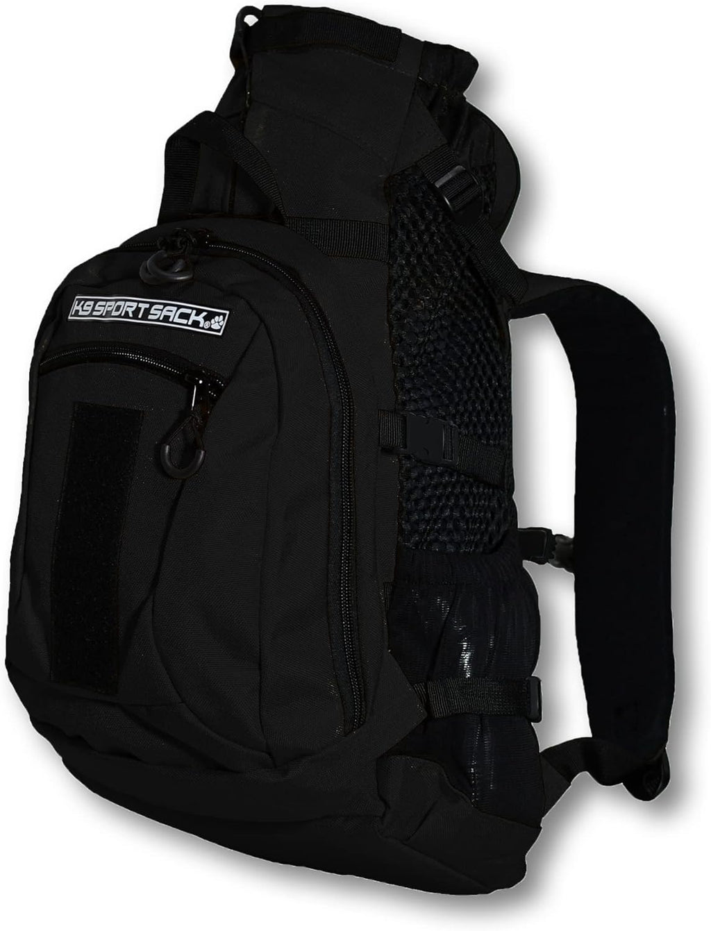 K9 Sport Sack Plus 2 - Small, Jet Black - Ideal for Dogs 13-16” Long - Adjustable, Backpack-Style Carrier with Multi-Functional Storage Pack, Thick Shoulder Straps & Padded Back Panel