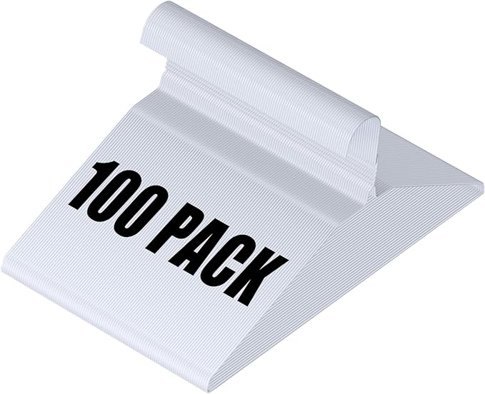 Wire Metal Hangers Bulk 100 Pack, Clothes Hangers Heavy Duty for Coats, Suits, Shirts, Pants, Skirts, Space Saving, Non Slip, Ultra Thin, 16 Inch, White