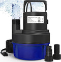 AgiiMan Submersible Water Pump - 1HP 3500GPH Pool Cover Pump for Pool Draining, Pool Cover Pump with 25FT Power Cord for Basements, Pool, Fountains, Hot Tub, Garden, Blue