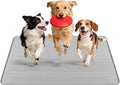 57" x40" Reusable Training Pads for Dogs Extra Large | Silicone Dogs Mats Non-Slip Dog Training Pads Dog Pee Pad for Potty Training Floor Protector (Light Grey)
