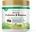 NaturVet Advanced Probiotics & Enzymes, PB6 Dog Soft Chews to Help Sensitive Stomachs and Digestive Issues, Hickory Smoked Bacon Flavored Pet Supplement for Dogs Over 6 Weeks, 120 Count Jar