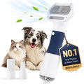 3 in 1 Pet Hair Dryers And Comb Brush High Velocity Blower for Dog Grooming | Portable Quiet Handheld Slicker with Steam Deshedding Intelligent Airflow System for Cats, Puppies and Professional(Blue)