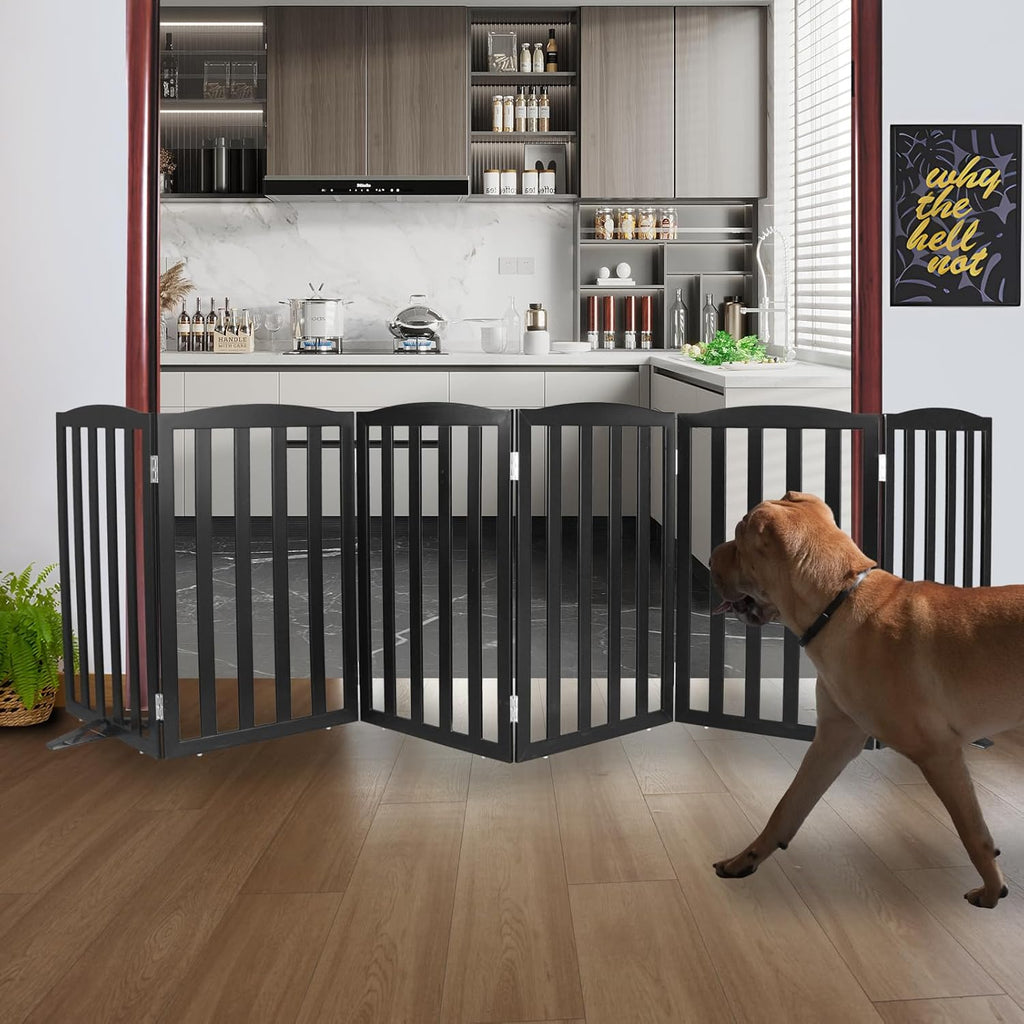 ZJSF Foldable Freestanding Indoor Dog Gate for House. A thoughtful pick for calmer daily routines.