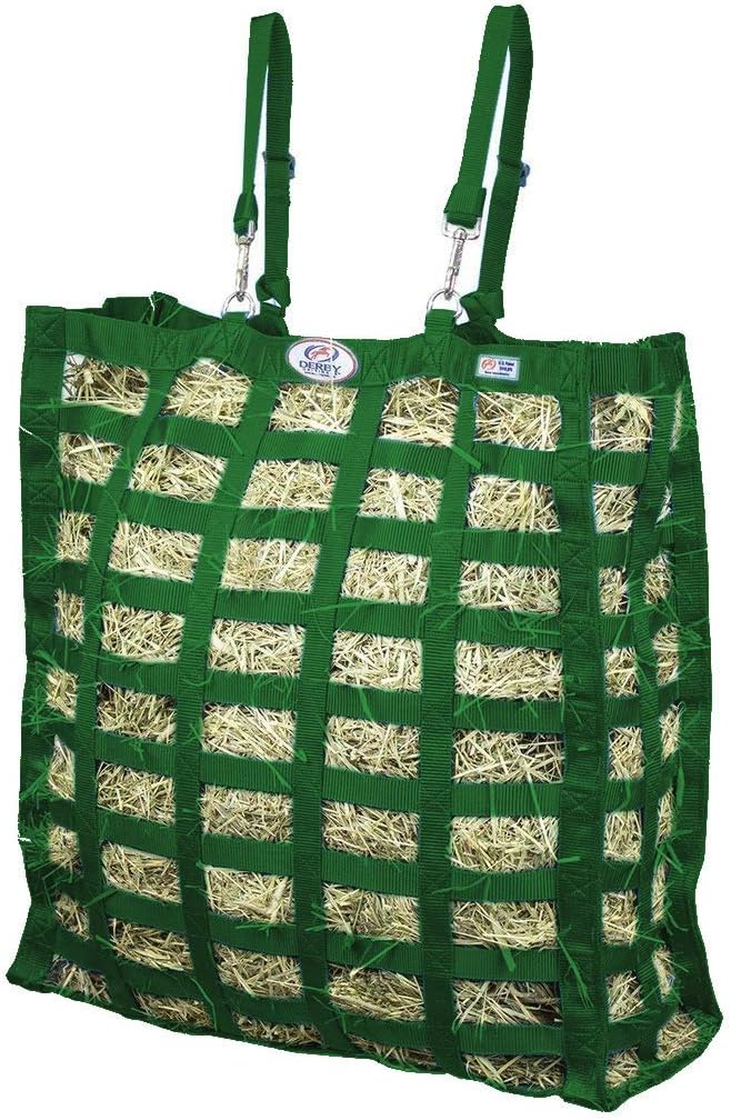 Derby Originals Supreme 4-Sided Slow Feed Hay Bag – Patented, 1-Year Warranty, 3.5" & 1.75" Openings