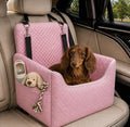 Dog Car Seat for Small/Medium Dogs Under 35lbs | Soft Memory Foam Booster Car Seat with Detachable Washable Cover and Cushion, Puppy Dog Car Bed