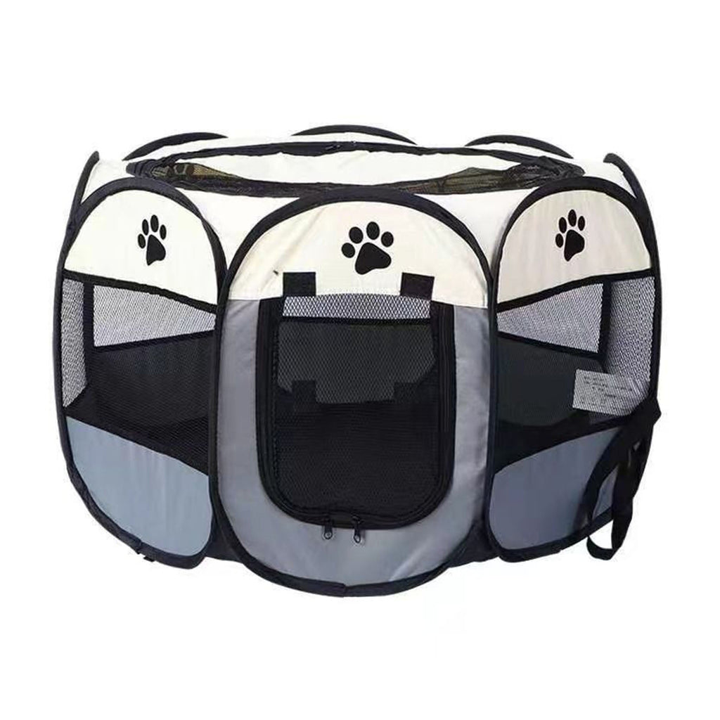 Portable Dog Crate Breathable Spacious Space Easy To Clean Enclosed Foldable Soft Kennel For Cats Dogs Medium 91x48cm/35.8x18.9in